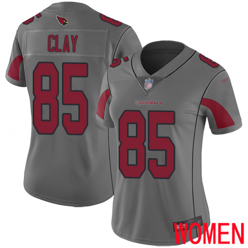 Arizona Cardinals Limited Silver Women Charles Clay Jersey NFL Football 85 Inverted Legend